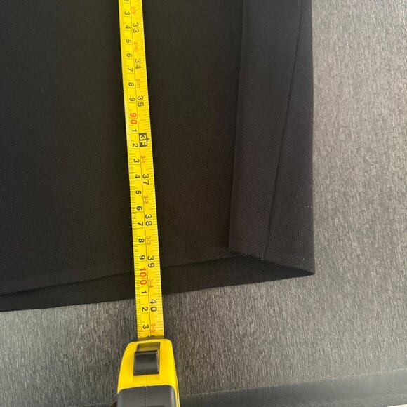 Exclusively Misook Women's Black Rhinestone Mock Neck LS Cocktail Midi Dress, XS - Picture 6 of 6